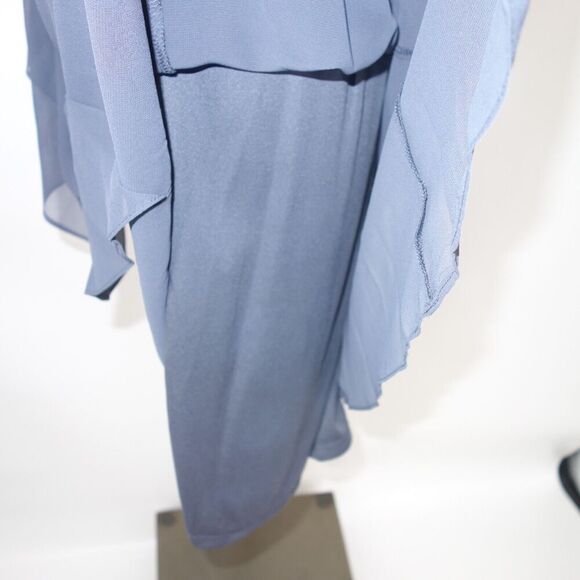 NEW S.L. Fashions Jewel Neck Sheath Dress Formal Cocktail Party Steel Gray 14 - Picture 8 of 15